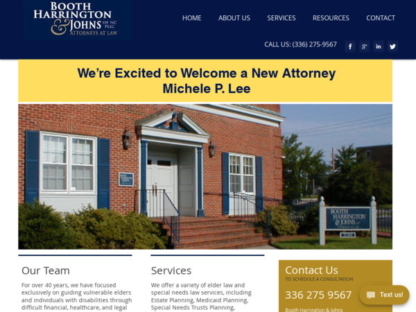 Jonathan Williams - Booth Harrington & Johns of NC