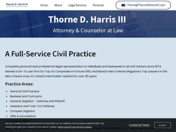 Thorne D Harris III
