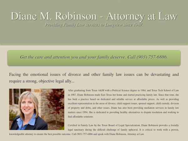 Diane Macfarlane Robinson Attorney at Law