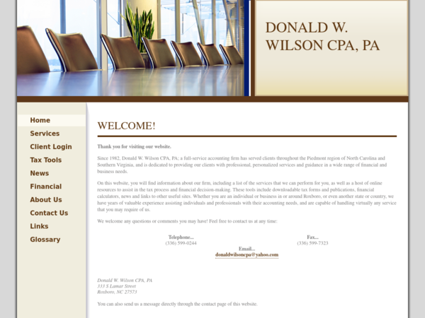 Donald W. Wilson CPA PA