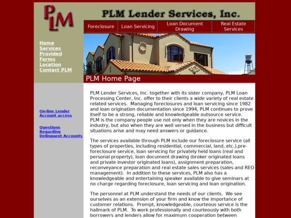 PLM Lender Services