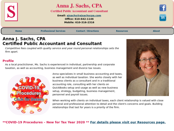Anna J Sachs, CPA