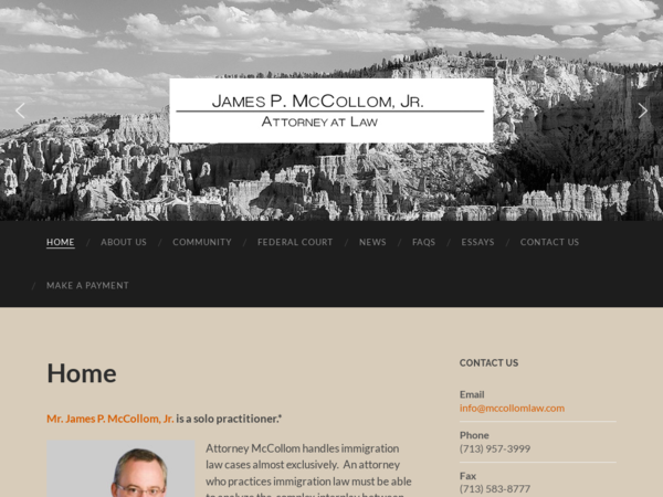 James P. McCollom Jr. Attorney at Law