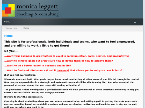 Monica Leggett Coaching & Consulting