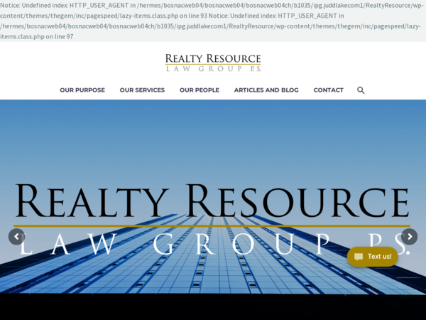 Realty Resource Law Group, P. S.