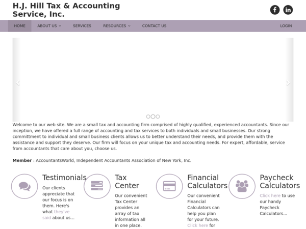 H J Hill Tax & Accounting Services