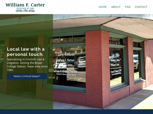 William F. Carter Attorney at Law