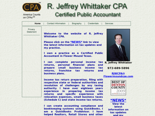R. Jeffrey Whittaker CPA Flower Mound CPA