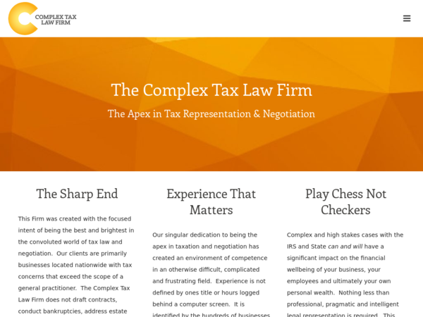 The Complex Tax Law Firm