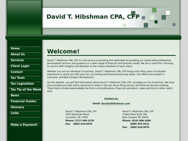 David T. Hibshman Cpa, CFP