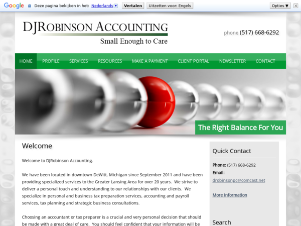 D J Robinson Accounting