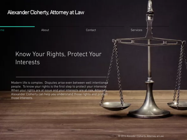 Alexander Cloherty, Attorney