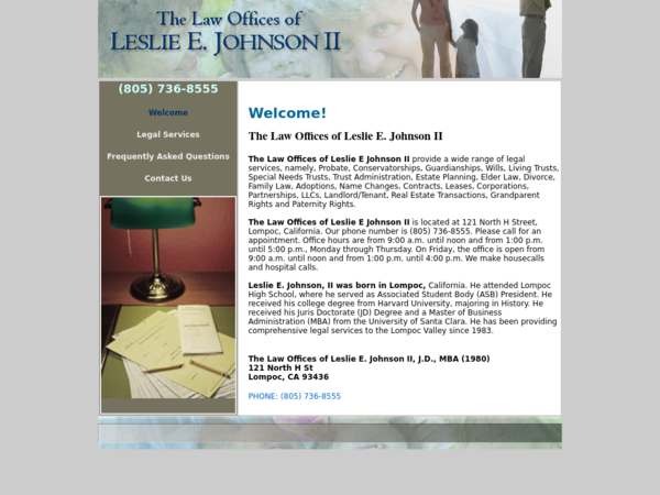 Leslie E Johnson II Law Offices