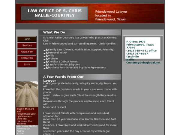 S Chris Nallie-Courtney Law Office