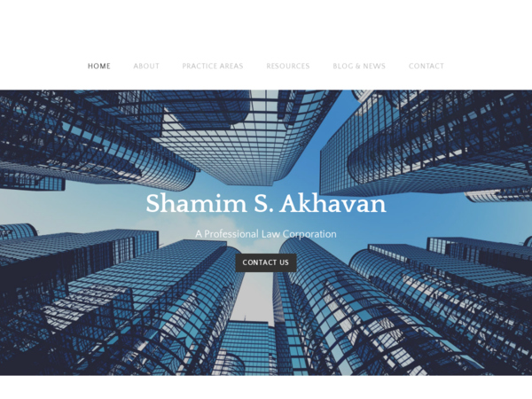 Shamim S. Akhavan, A Professional Law Corporation