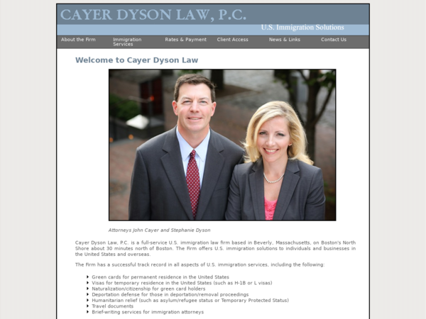 Cayer Dyson Law