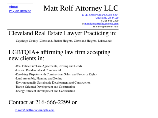 Matt Rolf Attorney