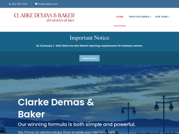 Clarke Demas & Baker PLC