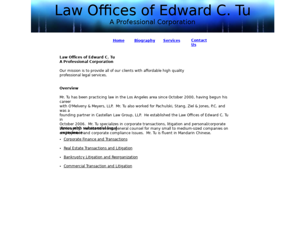 Law Offices of Edward C. Tu