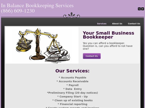 In Balance Bookkeeping Services