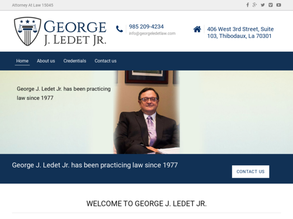 George J Ledet, Jr.