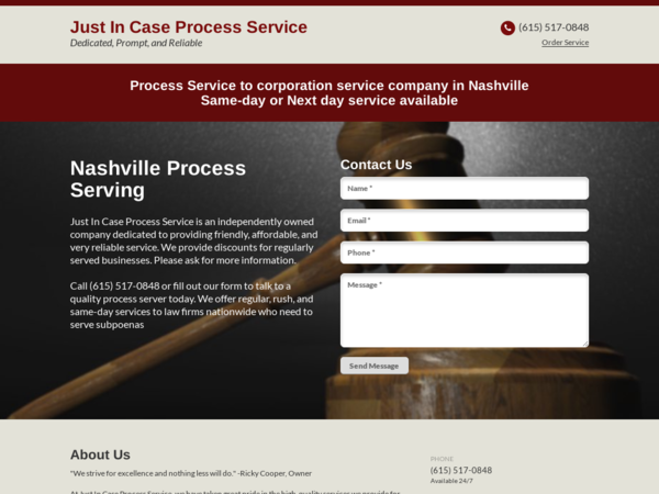 Just In Case Process Service