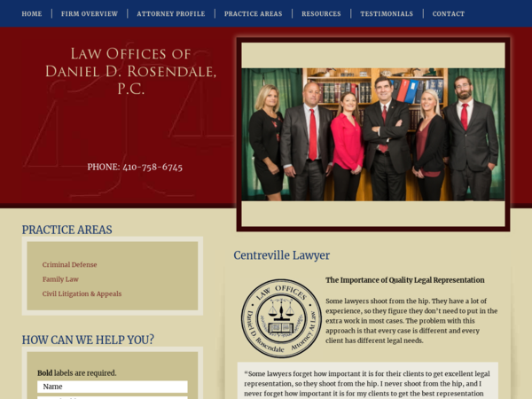 Daniel D Rosendale Law Offices