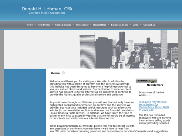Lehman Donald H CPA